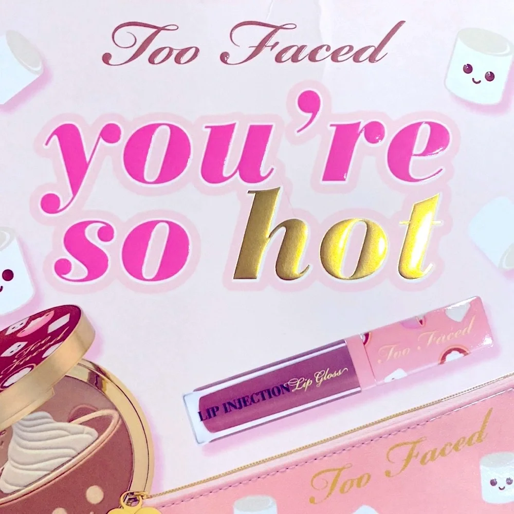 Too Faced “You’re So Hot” Bronzer and Lip Gloss Set NWT Excellent Con…